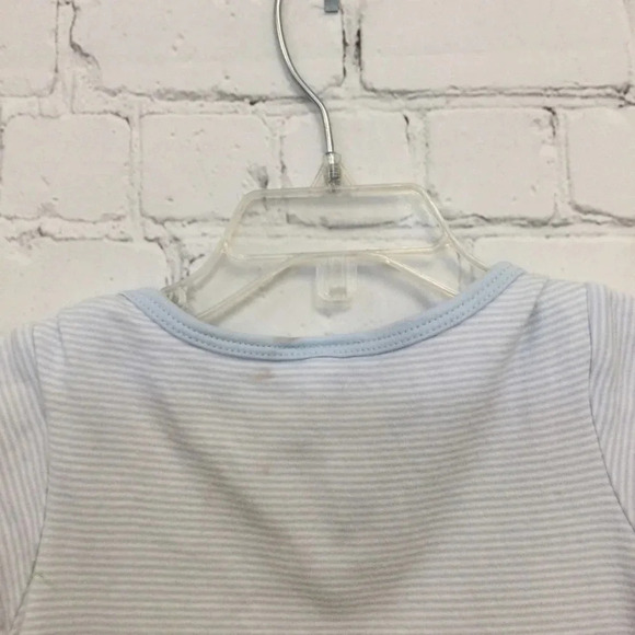 *SOLD* Magnolia Baby 18M Football Stripe Romper - Picture 5 of 5